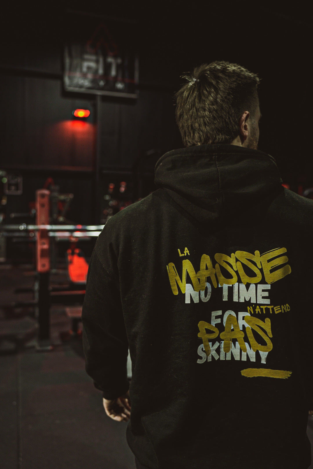 SWEAT LA MASSE N'ATTEND PAS NOIR